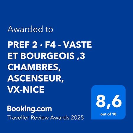 Pref 2 - F4 - Vaste Et Bourgeois ,3 Chambres, Ascenseur, Vx-Nice Buitenkant foto